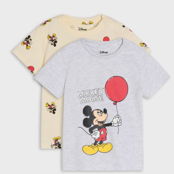 Set de 2 tricouri Mickey Mouse - gri deschis preţ