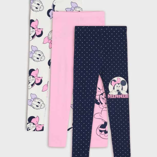 Cumpăra Set de 3 perechi de colanți Minnie Mouse - bleumarin