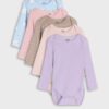 Set de 5 body-uri - roz-pastel