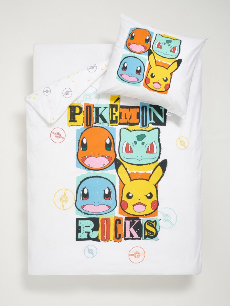 Set lenjerie de pat din bumbac Pokémon - multicolor preţ