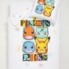 Set lenjerie de pat din bumbac Pokémon - multicolor