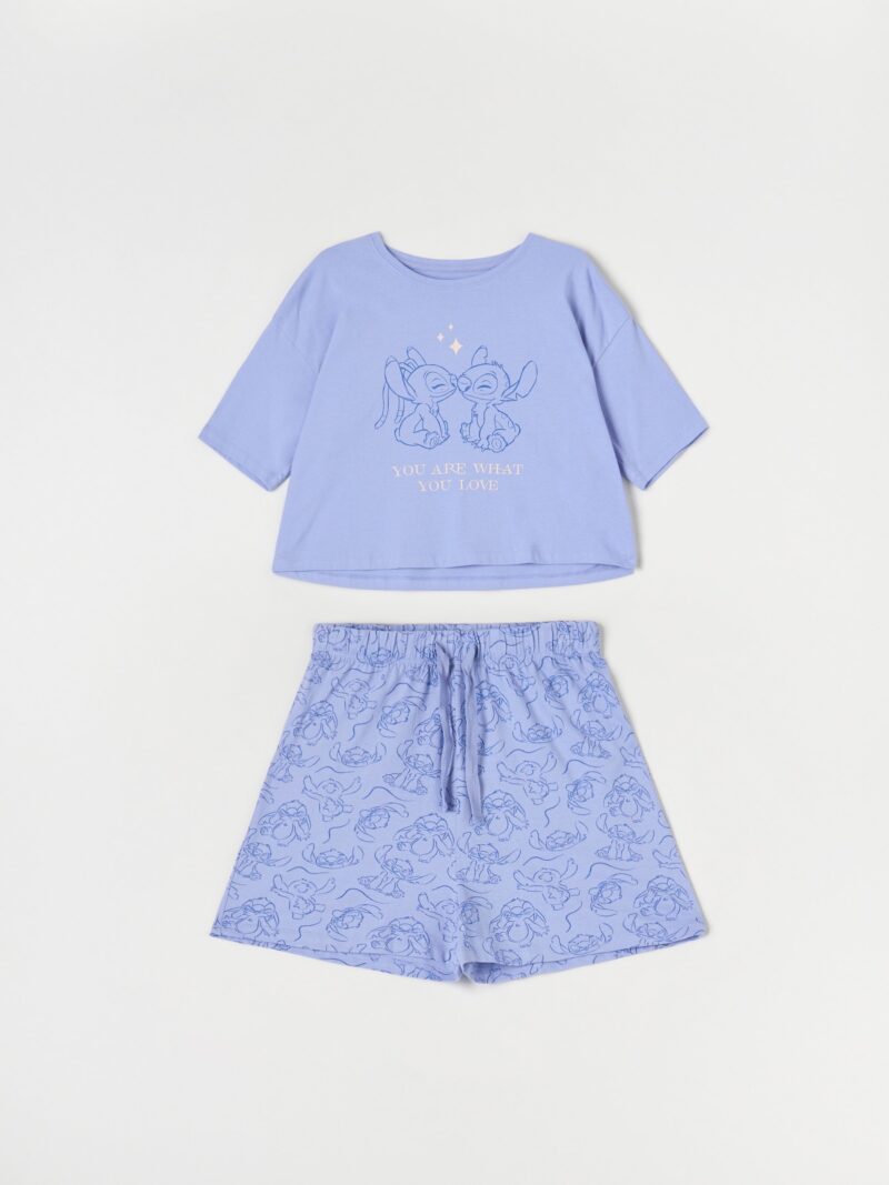 Cumpăra Set pijama Stitch - light blue