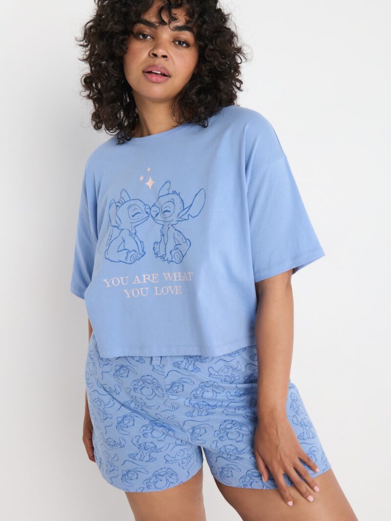 Preţ Set pijama Stitch - light blue