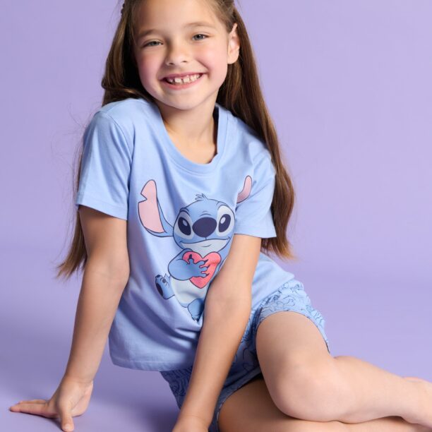 Original Set pijama Stitch - light blue