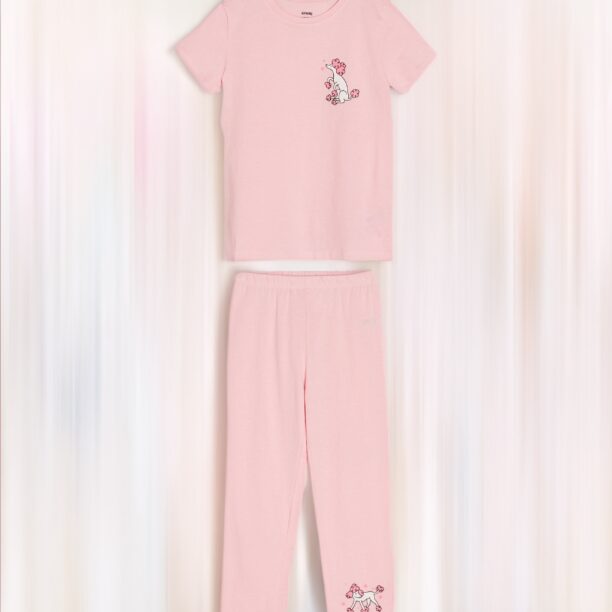 Set pijama - roz-pastel preţ