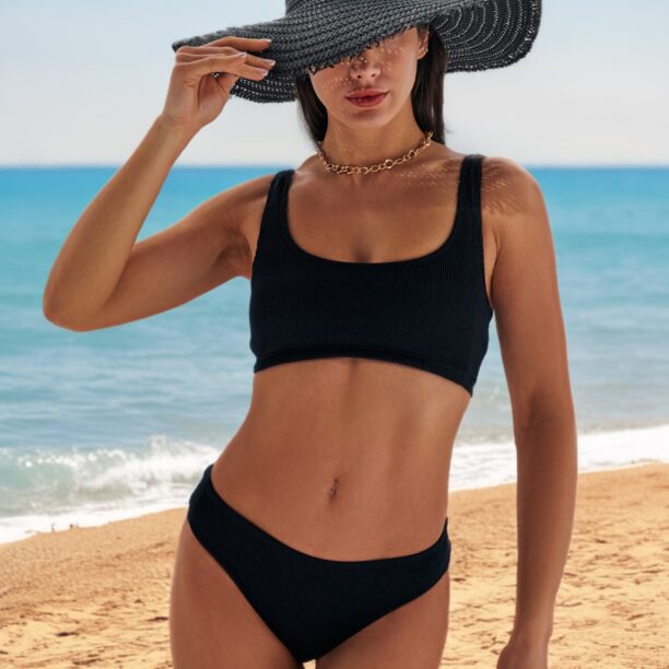 Slip bikini - negru preţ