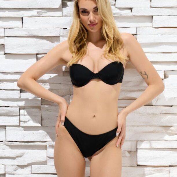 Slip bikini - negru