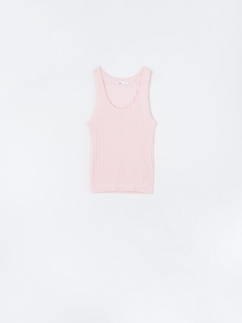 Cumpăra Top din tricot - roz-pastel