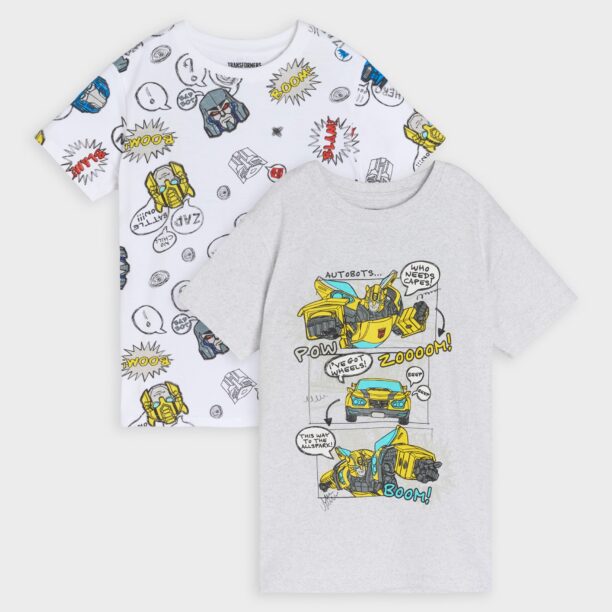 Tricou 2 pack Transformers - multicolor preţ