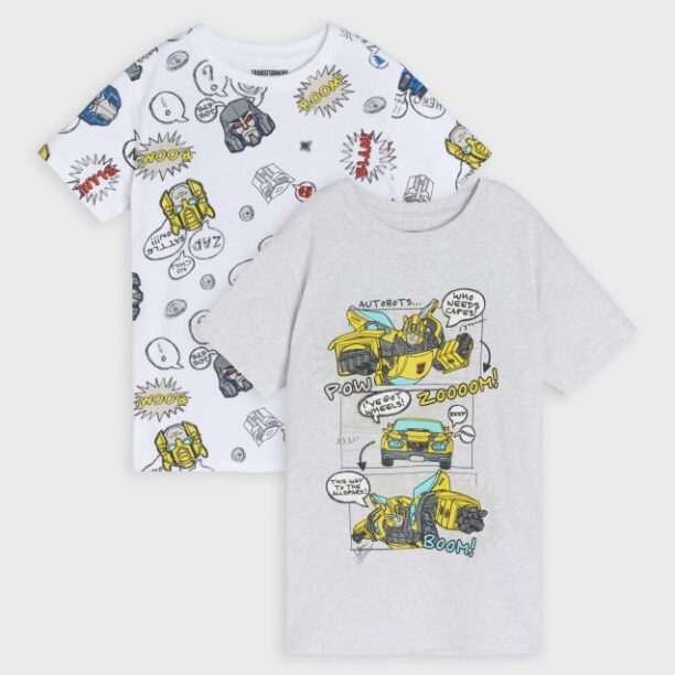 Tricou 2 pack Transformers - multicolor