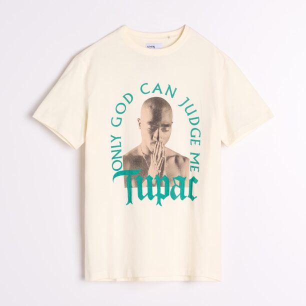 Preţ Tricou 2Pac - crem