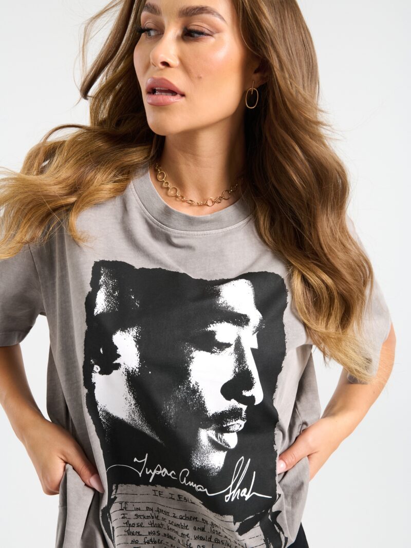 Preţ Tricou 2Pac - gri deschis