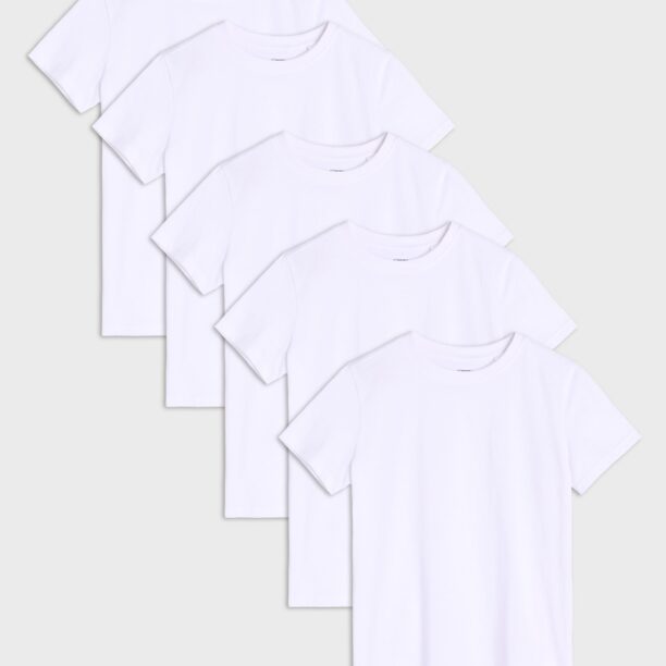 Tricou 5 pack - alb preţ