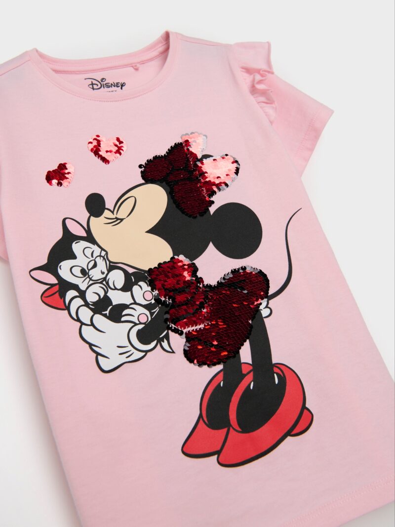 Original Tricou Disney cu mânecă lungă - roz-trandafiriu