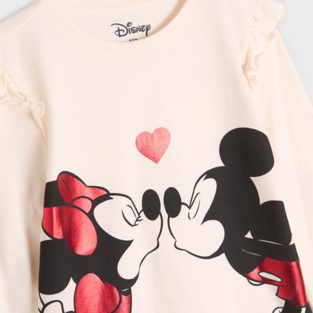 Preţ Tricou Disney din bumbac - crem