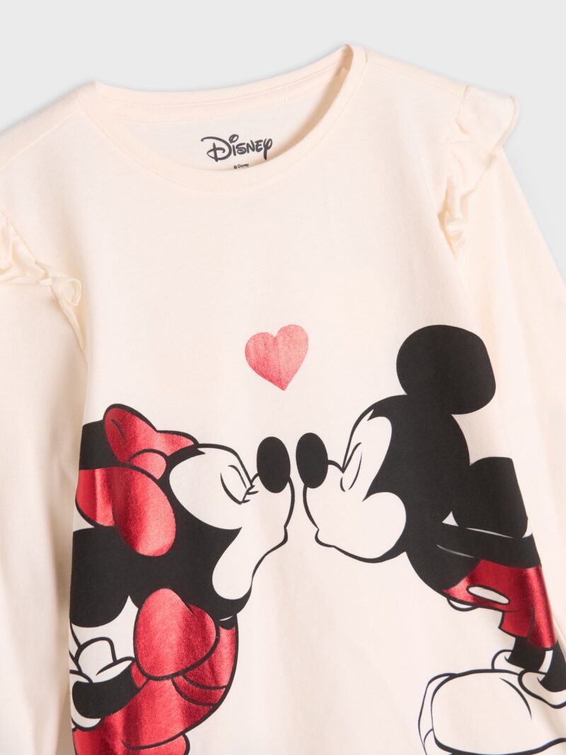 Preţ Tricou Disney din bumbac - crem