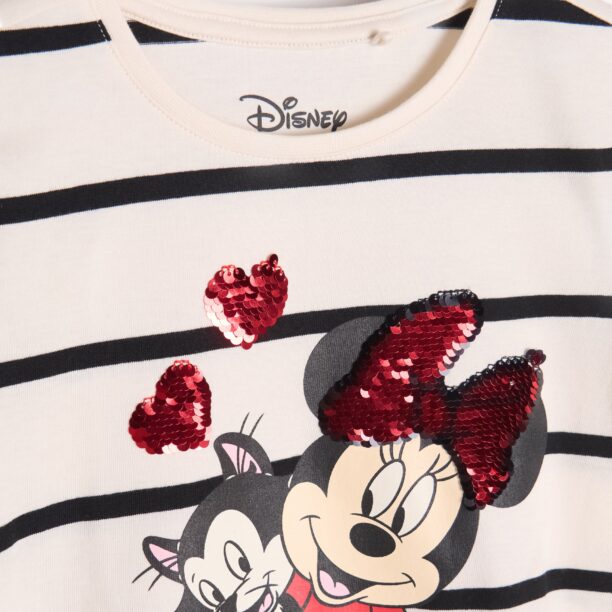 Preţ Tricou Disney din bumbac - crem