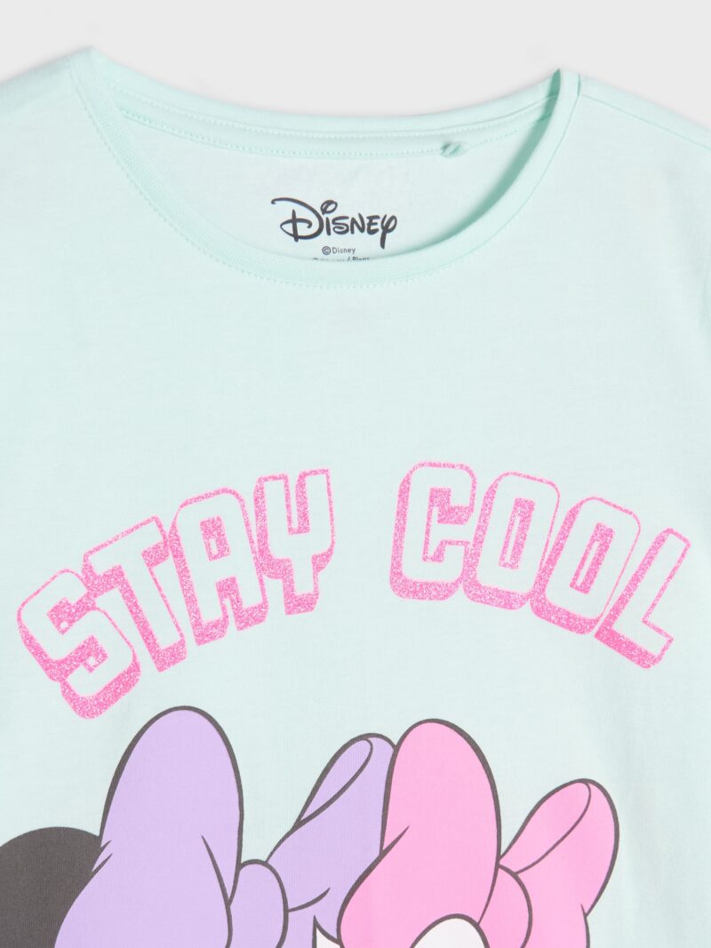 Preţ Tricou Disney din bumbac - verde-mentă