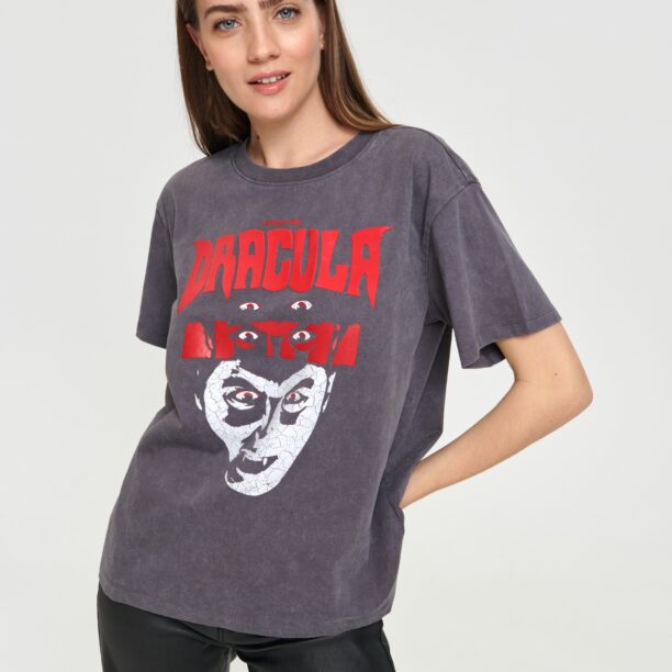 Cumpăra Tricou Dracula - gri-închis