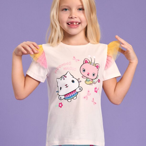 Tricou Gabby's Dollhouse - crem preţ