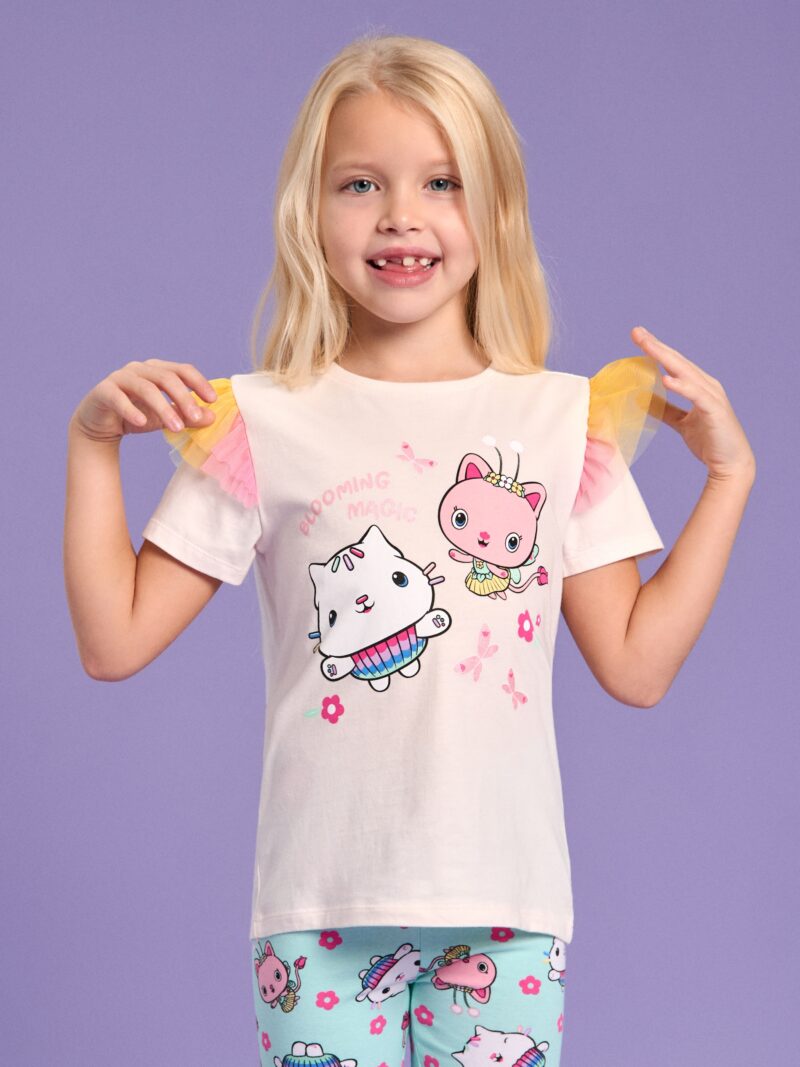 Tricou Gabby's Dollhouse - crem preţ