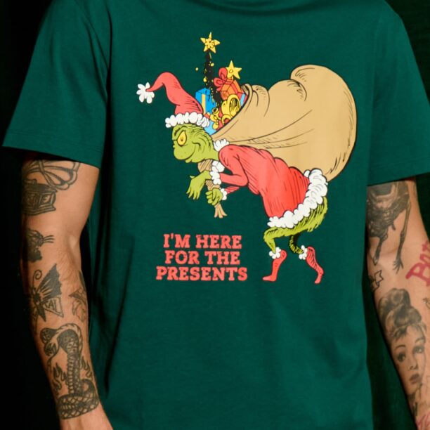 Tricou Grinch - verde-metalizat preţ