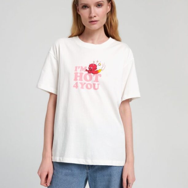 Tricou Hot Stuff - crem