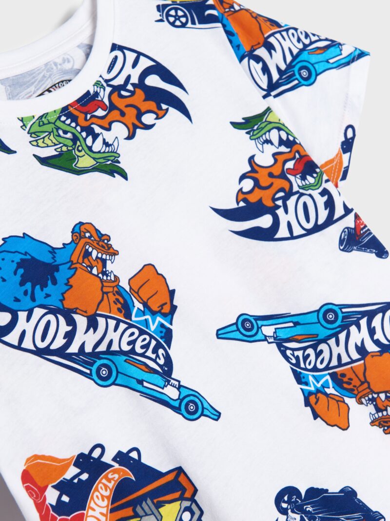 Original Tricou Hot Wheels - alb