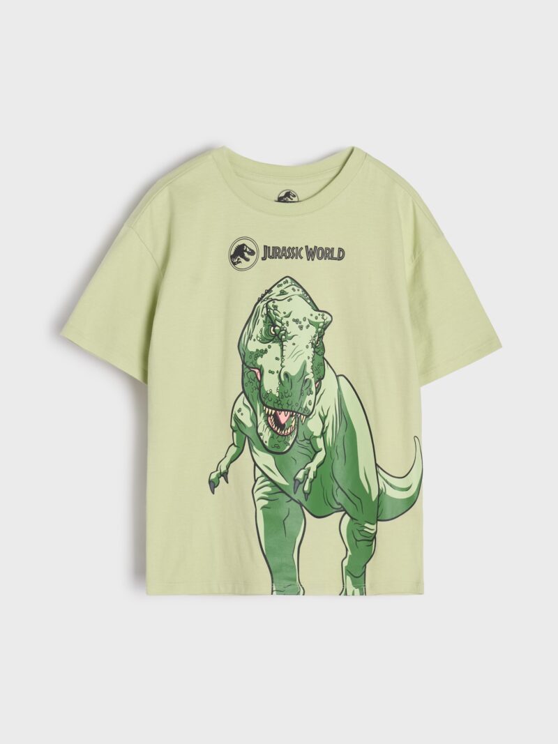 Tricou Jurassic World - verde-deschis preţ