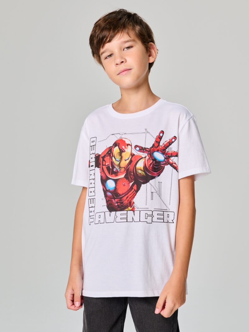 Tricou Marvel The Avengers - alb preţ