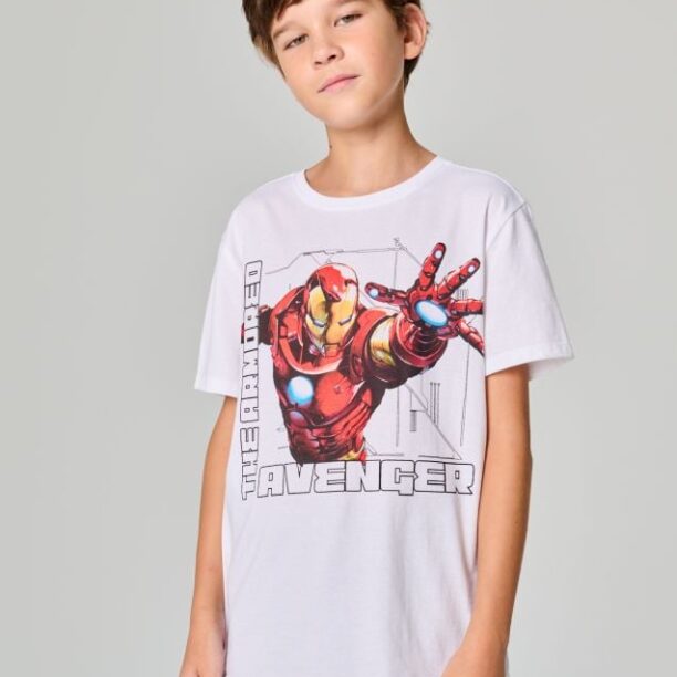 Tricou Marvel The Avengers - alb