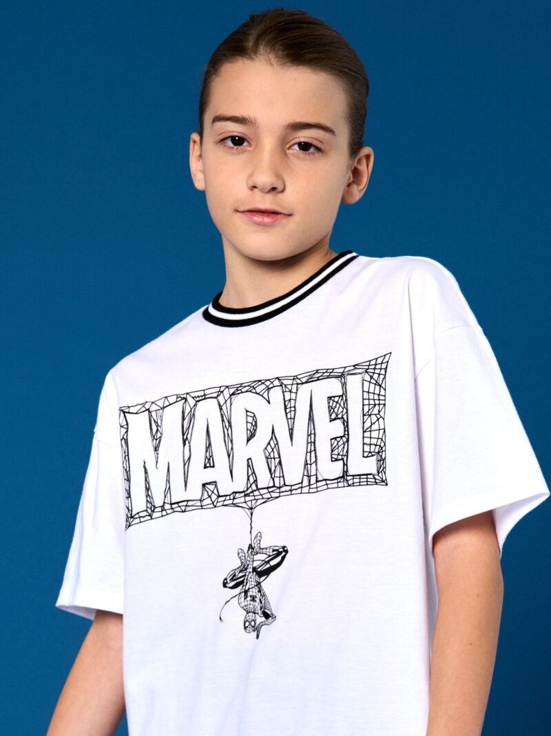 Original Tricou Marvel - alb