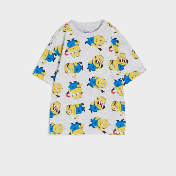 Tricou Minions - gri deschis preţ