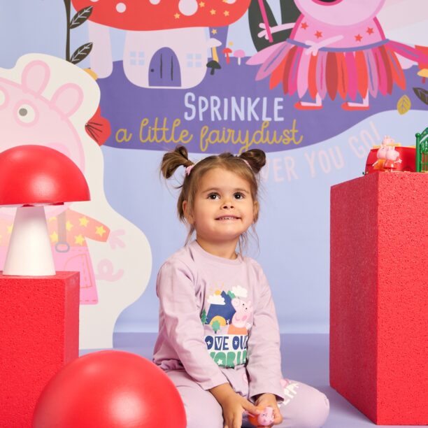 Preţ Tricou Peppa Pig cu mânecă lungă - lavand