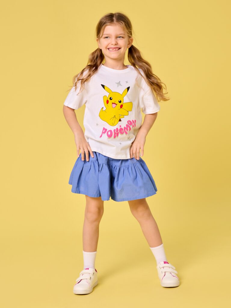 Tricou Pokémon cu mânecă lungă - crem preţ