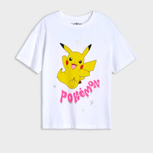 Cumpăra Tricou Pokémon cu mânecă lungă - crem