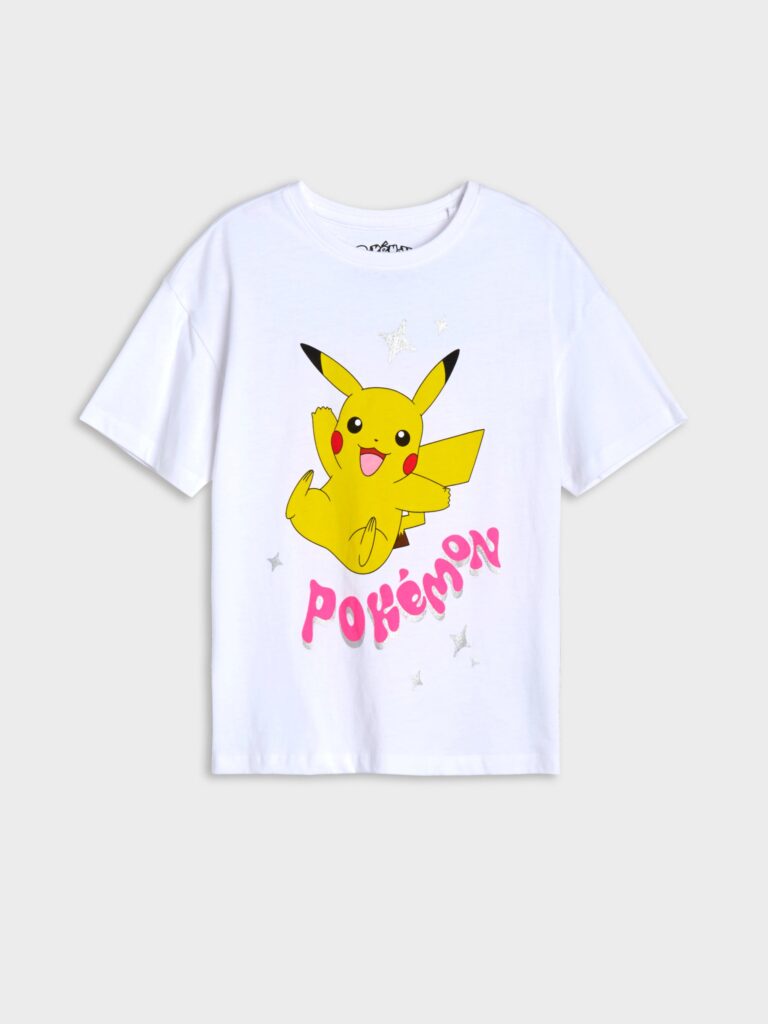 Cumpăra Tricou Pokémon cu mânecă lungă - crem