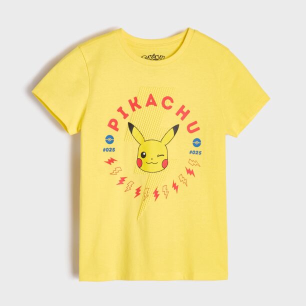 Preţ Tricou Pokémon cu mânecă lungă - galben