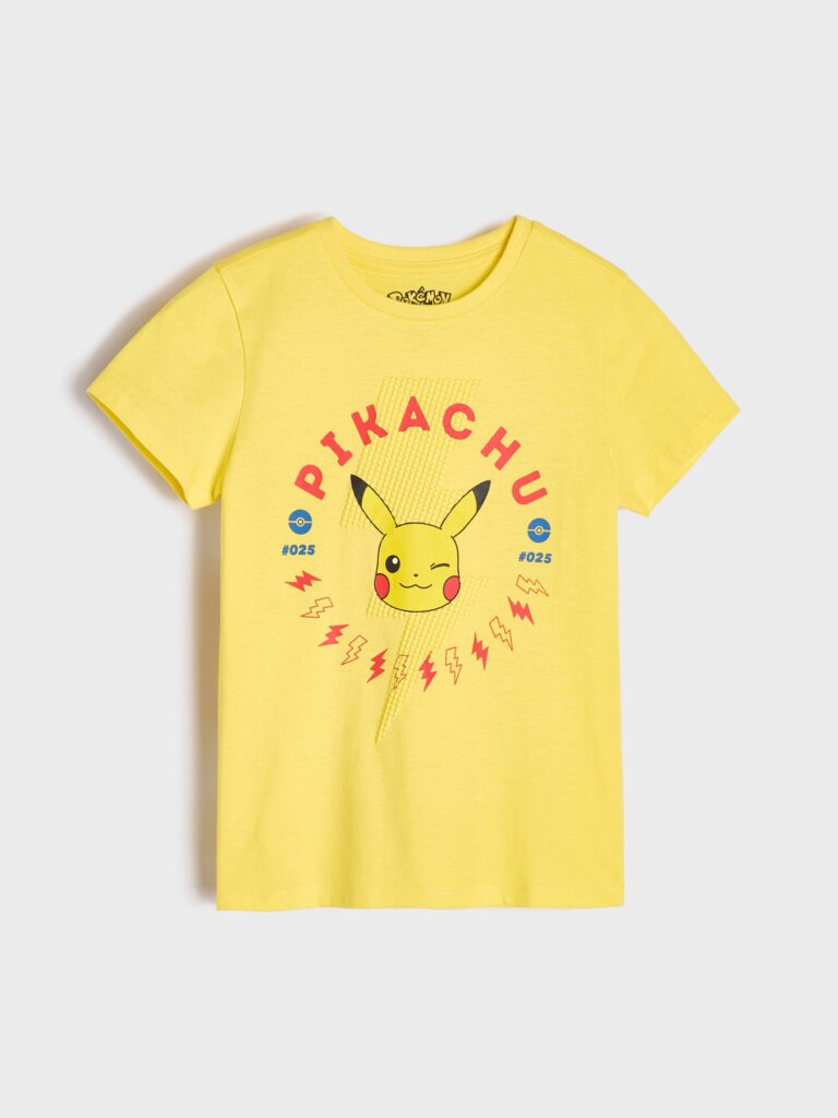 Preţ Tricou Pokémon cu mânecă lungă - galben