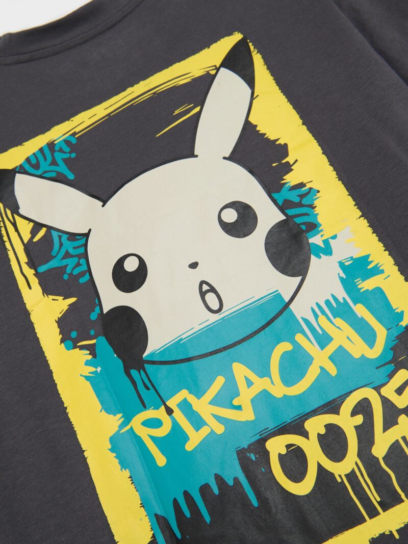 Original Tricou Pokémon cu mânecă lungă - gri-închis