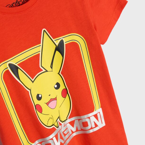 Preţ Tricou Pokémon - roșu-aprins