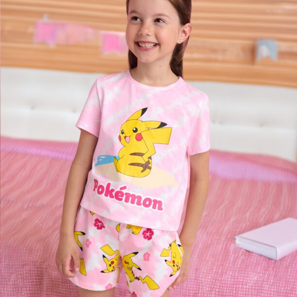 Tricou Pokémon - roz-pastel preţ