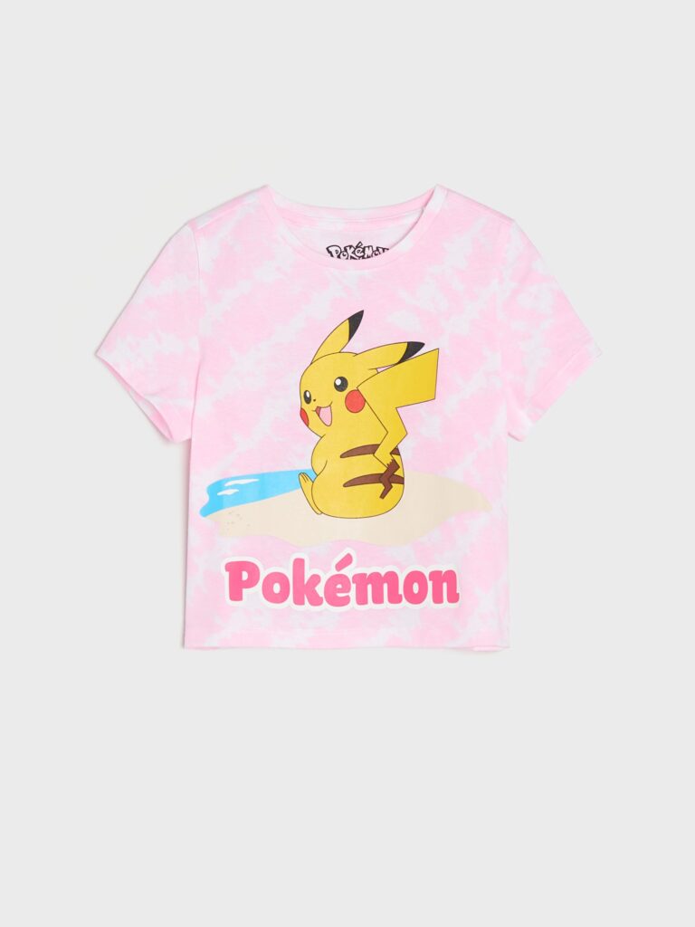 Cumpăra Tricou Pokémon - roz-pastel