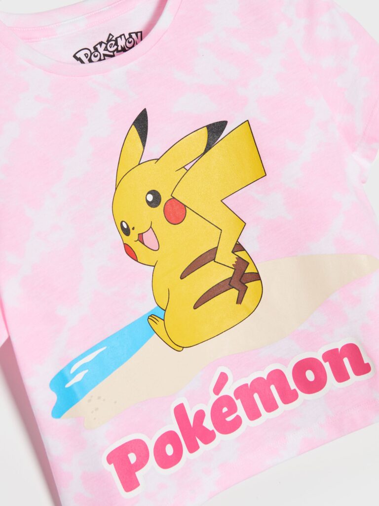 Preţ Tricou Pokémon - roz-pastel