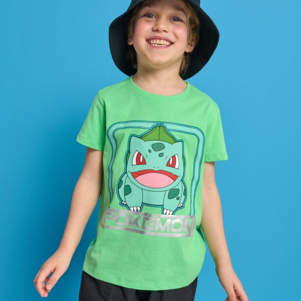 Tricou Pokémon - verde-gălbui preţ