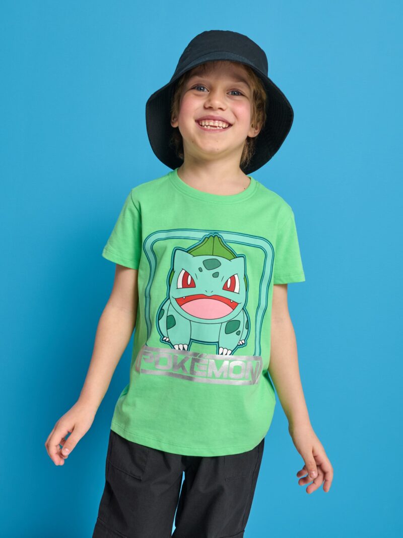 Tricou Pokémon - verde-gălbui preţ