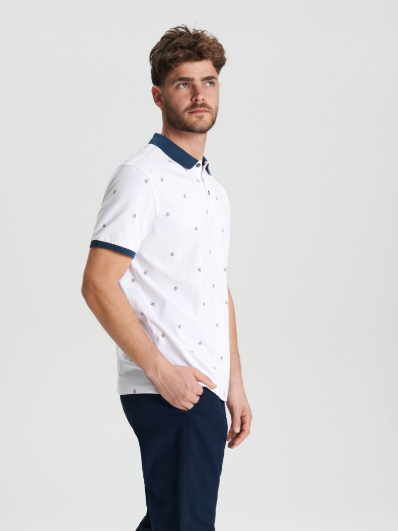 Tricou Polo - alb preţ