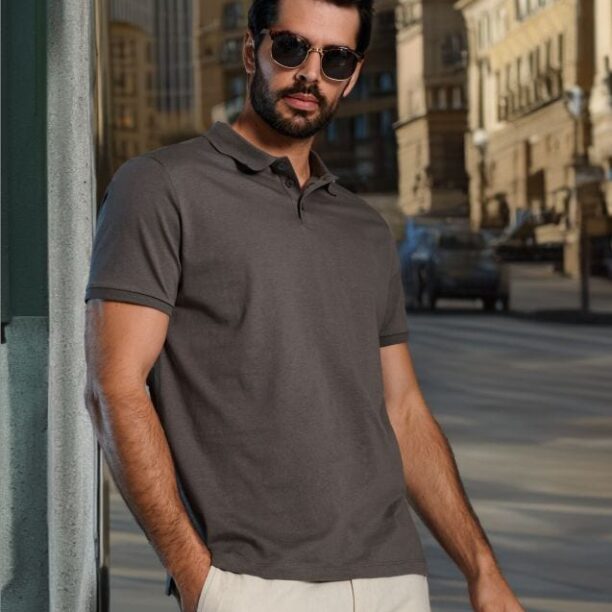 Tricou Polo - gri deschis