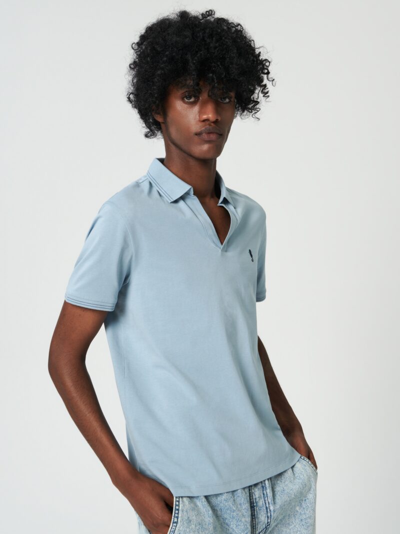 Tricou Polo - light blue preţ