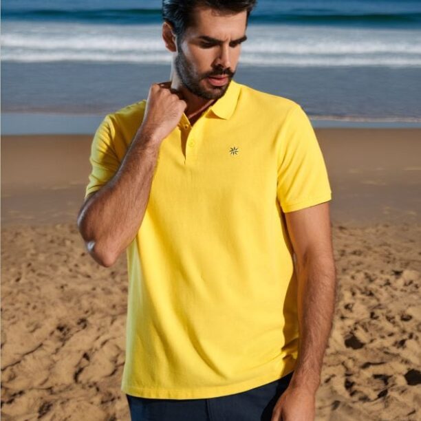 Tricou Polo - oranj-deschis